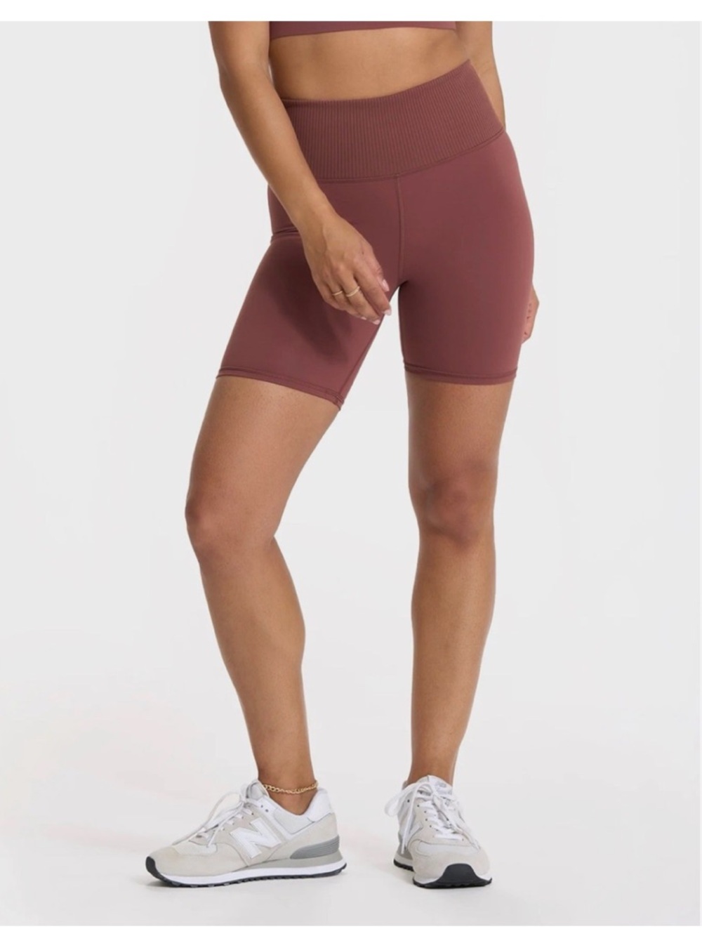 Vuori Women's Rib Studio Cedar Biker Short Sz M